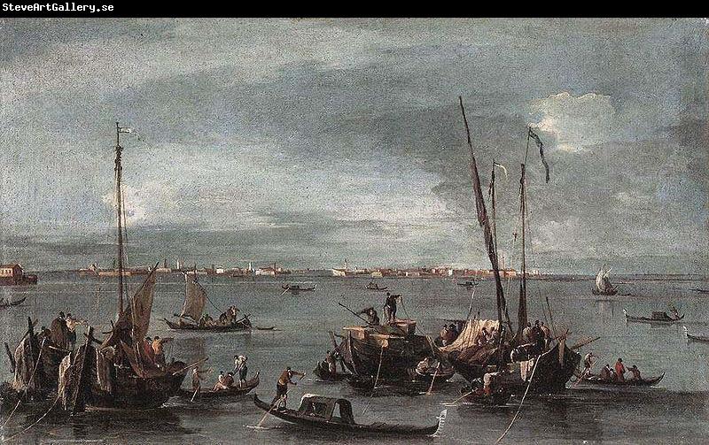 Francesco Guardi The Lagoon Looking Towards Murano from the Fondamenta Nuova